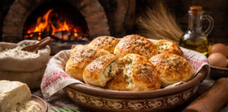 Poaca étel recept, román töltött kelt tészta - gasztronómia, receptek