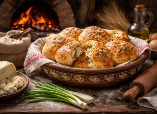 Poaca étel recept, román töltött kelt tészta - gasztronómia, receptek