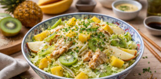 Kínai kel saláta curry öntettel recept - gastronomy