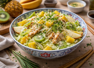 Kínai kel saláta curry öntettel recept - gastronomy