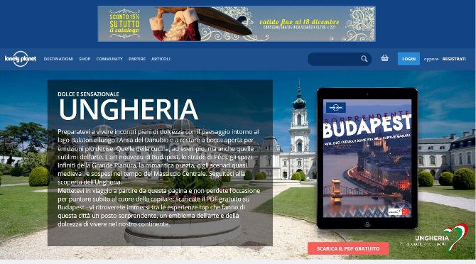 Magyarországot népszerűsíti a Lonely Planet Italia