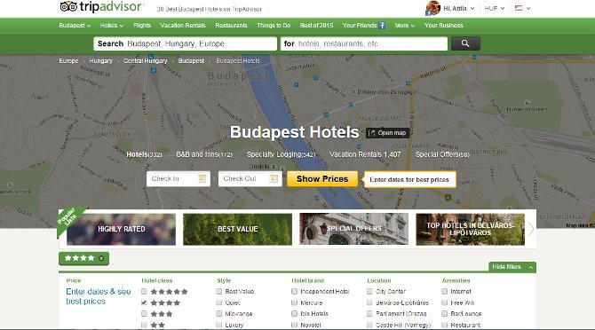 Tripadvisor-díjeső a magyarországi Sofitel, MGallery, Novotel és ibis szállodáknak