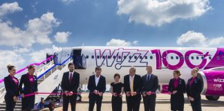 Megérkezett a Wizz Air-flotta 100. repülőgépe