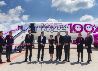 Megérkezett a Wizz Air-flotta 100. repülőgépe