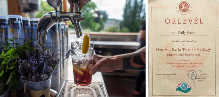 Balaton-felvidéki Nemzeti Park védjegyet nyert a Folly levendula szörpje