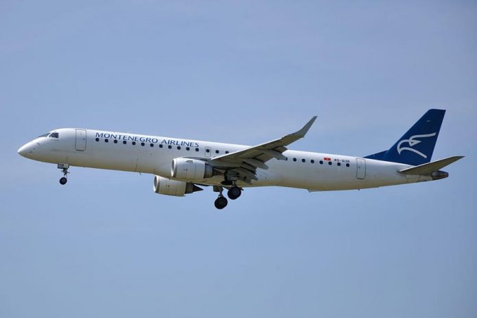Montenegro Airlines Embraer 195