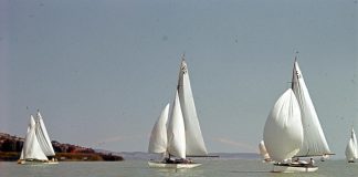 A Kékszalag alatt vitorlázáshoz kapcsolódó régi dokumentumokat és fotókat gyűjtenek Kékszalag vitorlás verseny, Tihany, 1942