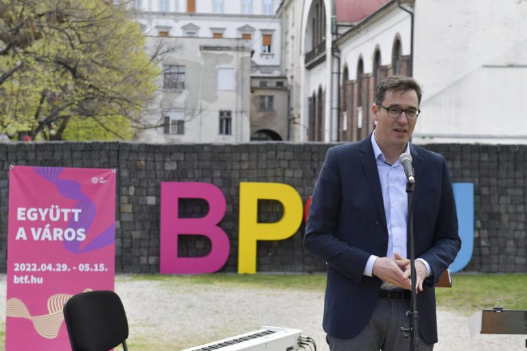 Karácsony Gergely főpolgármester a Budapesti Tavaszi Fesztivál beharangozó sajtótájékoztatóján