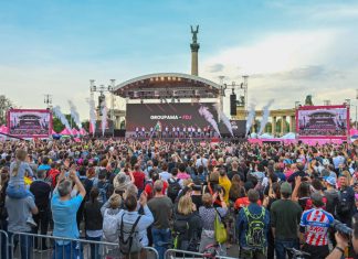 Giro d'Italia, Budapest, Hősök tere