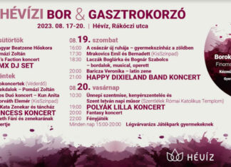 Hévizi Bor és Gasztrokorzó 2023 augusztus