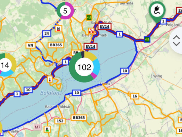 ingyenes Kerékpárosbarát alkalmazás - turisztika