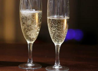 pezsgős pohár - gasztronómia