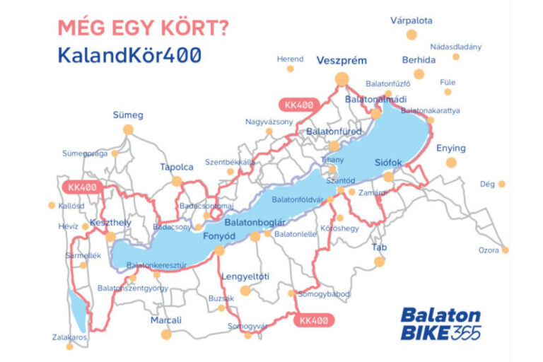 Balaton KalandKör 400 kerékpáros túraútvonal - turisztika