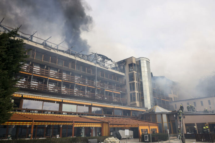 Tűz visegrádi Hotel Silvanus szálloda