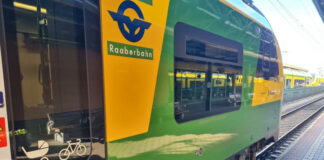Fertő-táj vonatjárat Ausztriába GYSEV vonat, Raaberbahn - vasút közlekedés - turisztika
