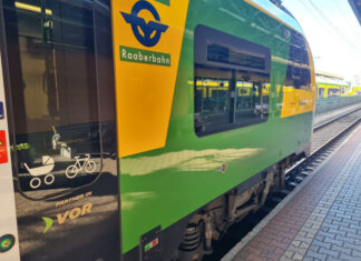 GYSEV vonat, Raaberbahn - vasút közlekedés - turisztika