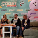 A legendás pop szupersztár, Kylie Minogue lép fel a Sziget nagyszínpadán Sziget Fesztivál 2024 sajtótájékoztató - turisztika