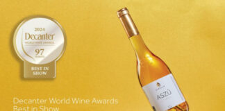 Gizella Pince 6 puttonyos 2019-es tokaji aszú - Decanter Awards - gasztro