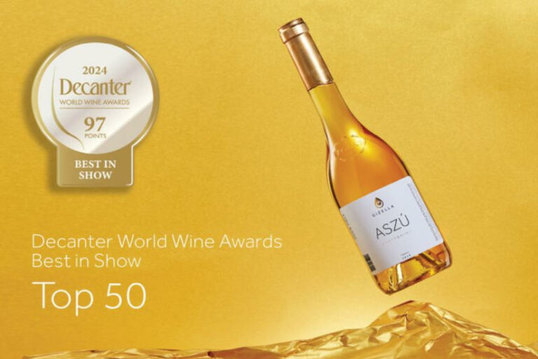 Gizella Pince 6 puttonyos 2019-es tokaji aszú - Decanter Awards - gasztro