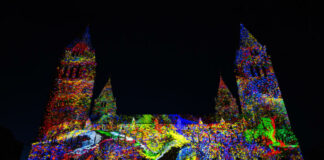 Zsolnay Fényfesztivál, Light Art video mapping, Pécs - turisztika