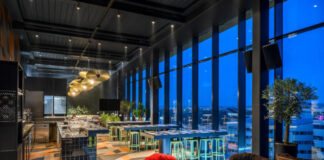 TRIBE Budapest Stadium szálloda, skybar