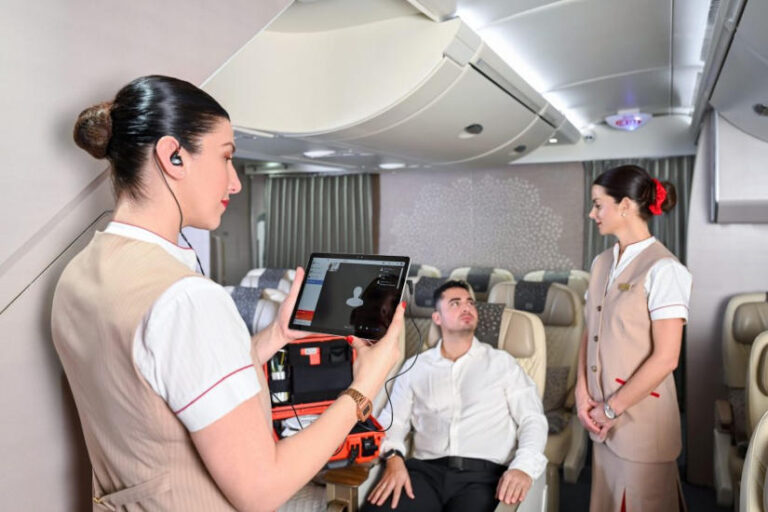 Emirates légitársaság fedélzeti egészségügyi rendszer - turisztika