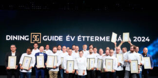 Dining Guide 2025 díjátadó, vendéglátás - gasztronómia
