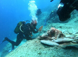 Ősi hajóroncs a tengerfenéken hajóroncs a tengerfenéken a török tengerparton - kultúra, történelem