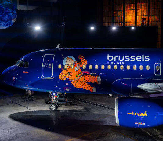 Brussles Airlines, home of Tintin, légitársaság