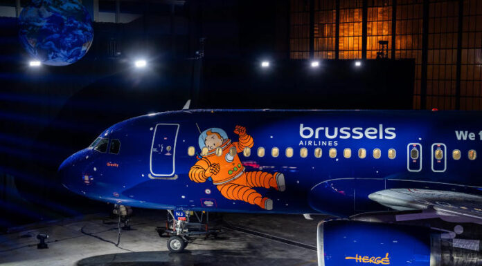 Brussles Airlines, home of Tintin, légitársaság