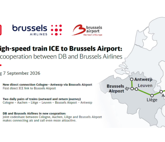 Deutsche Bahn és Brussels Airlines codeshare megállapodás, Brussels Airport