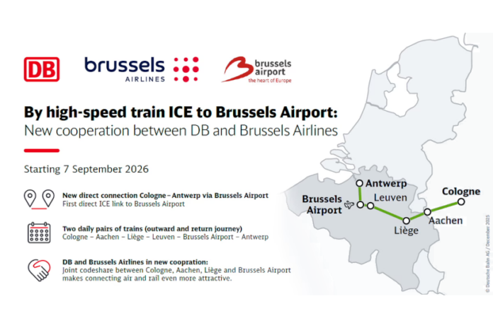 Deutsche Bahn és Brussels Airlines codeshare megállapodás, Brussels Airport Deutsche Bahn és Brussels Airlines codeshare megállapodás, Brussels Airport