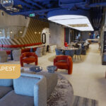 Hotel TRIBE Budapest Airport szálloda - belső építészet
